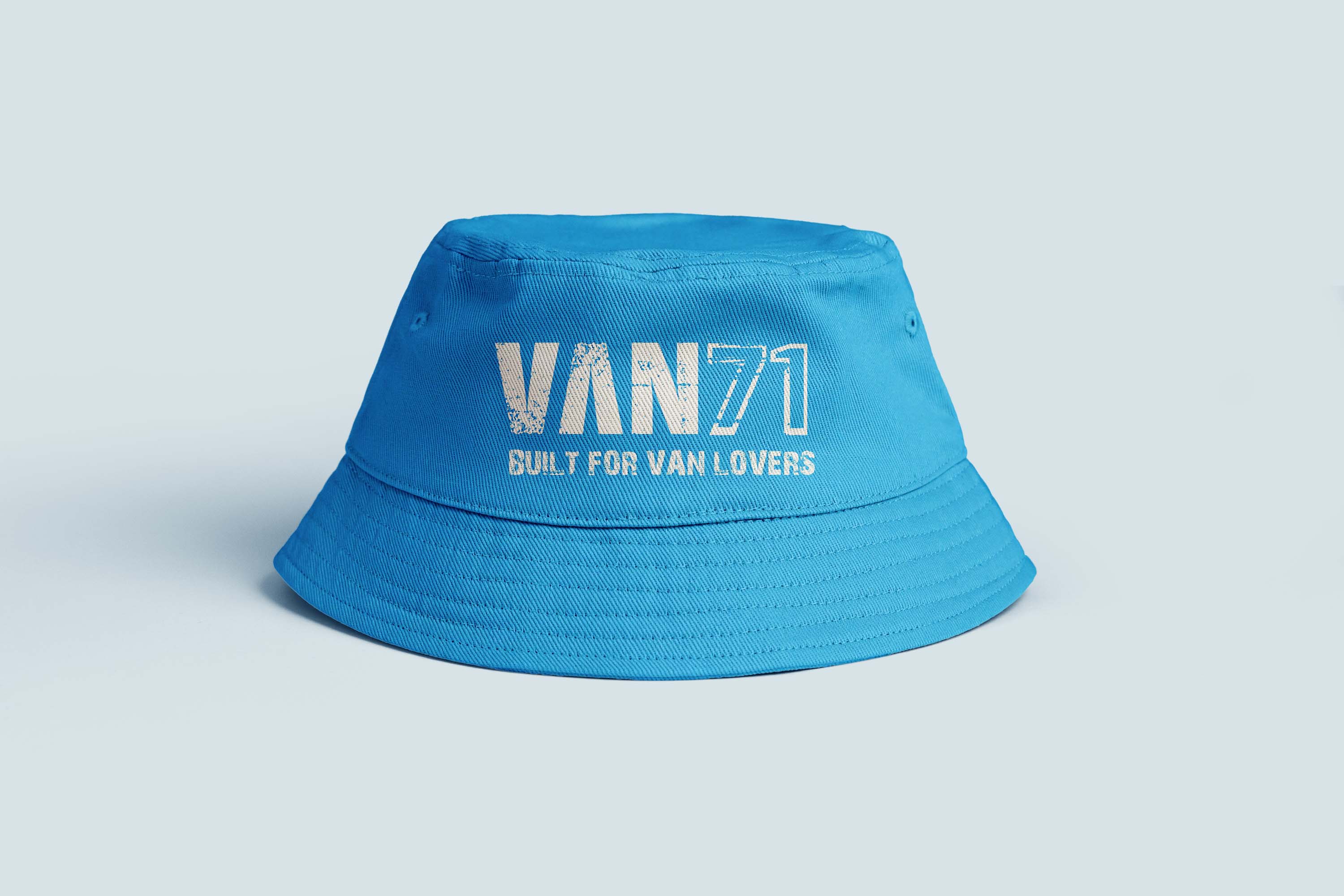 Van71 Blau Bucket Hat Destroy