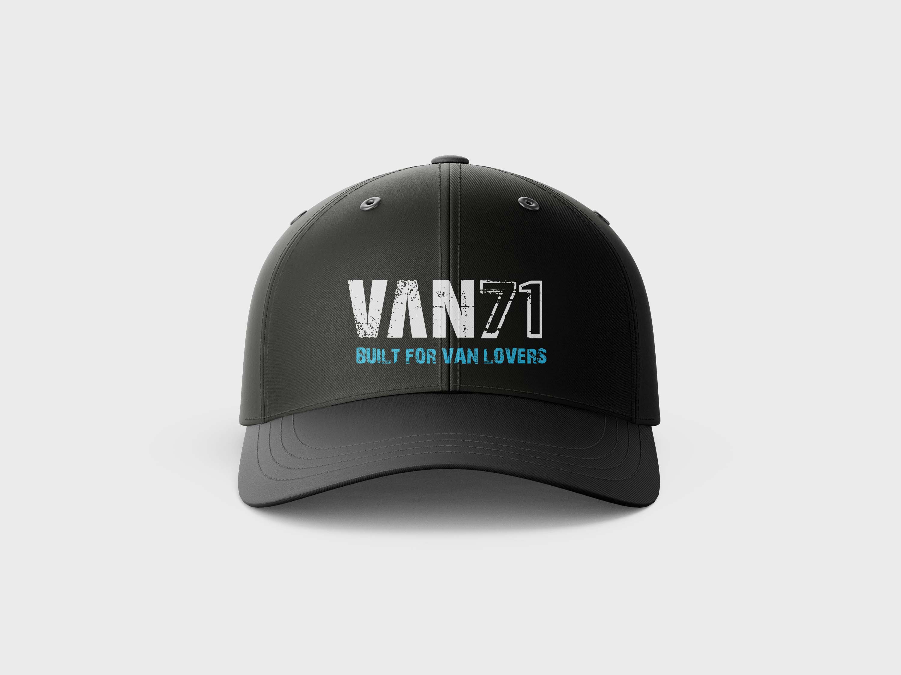 Van71 Schwarz-Blau-Weiß Cap Destroy